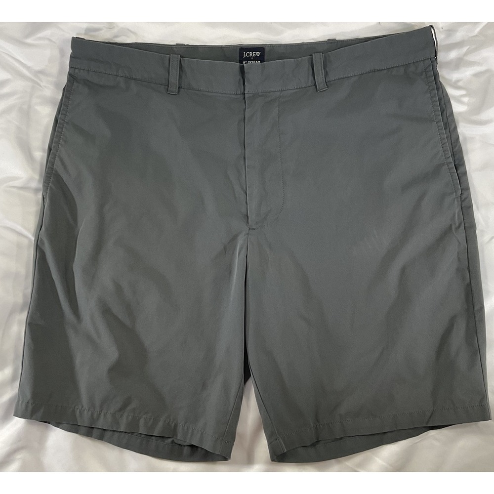 J Crew Golf Shorts Performance Mens Size 36 Gray Polyester Flat Front 232